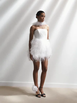 statement feather skirt milk 2